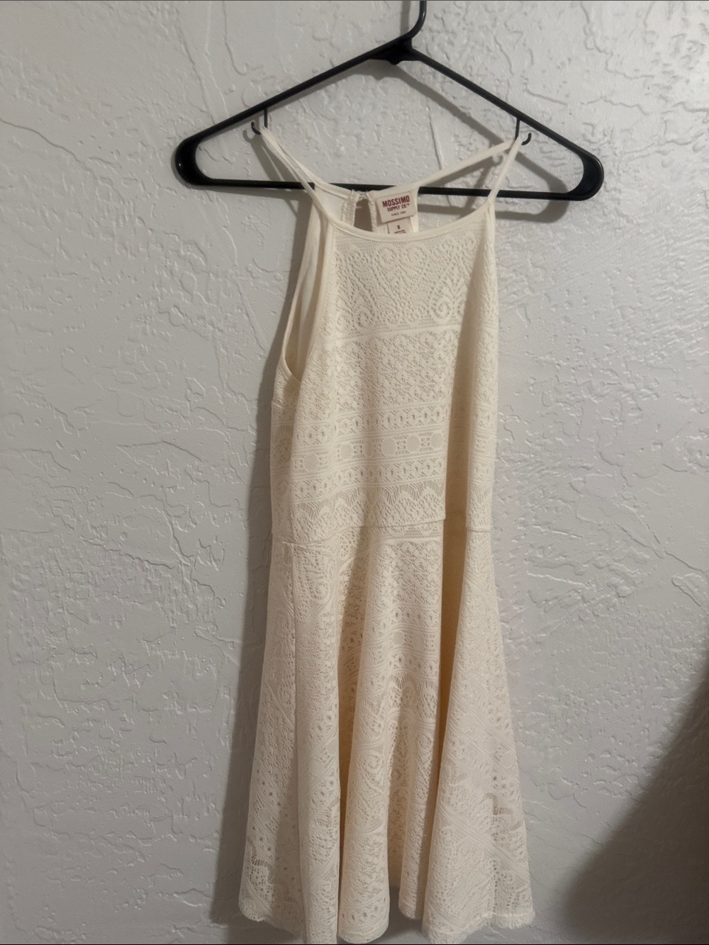 Mossimo Supply Co. Cream Lace Mini Dress